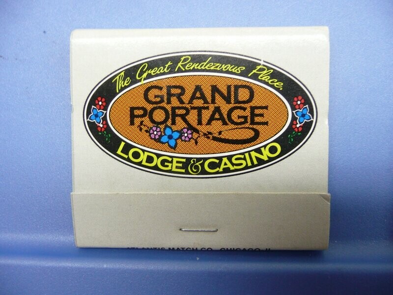 Vintage Matchbook: Grand Portage Lodge & Casino - Hovland, MN (H124)