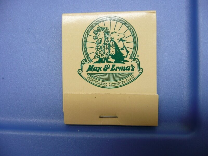 Rare Matchbook: Max & Erma's Restaurant-Bar-Gathering Place (H123)