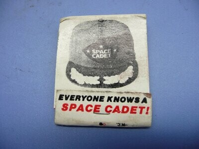Vintage Matchbook - "Space Cadet" - The Thinking Cap (H117)