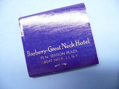 Vintage Matchbook:Bayberry - Great Neck Hotel