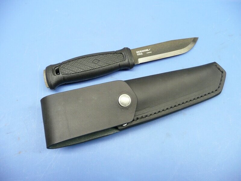Morakniv Garberg High Carbon Steel (Black) w/Leather Sheath