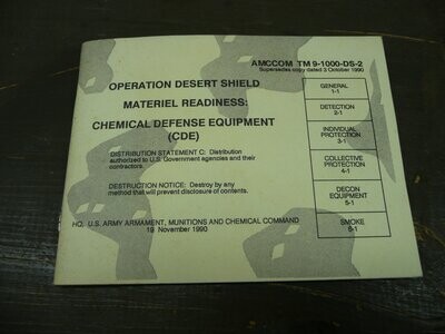 US Army Technical Manual TM9-1000-DS-2
Operation Desert Shield Materiel Readiness:
Chemical Defense Equipment