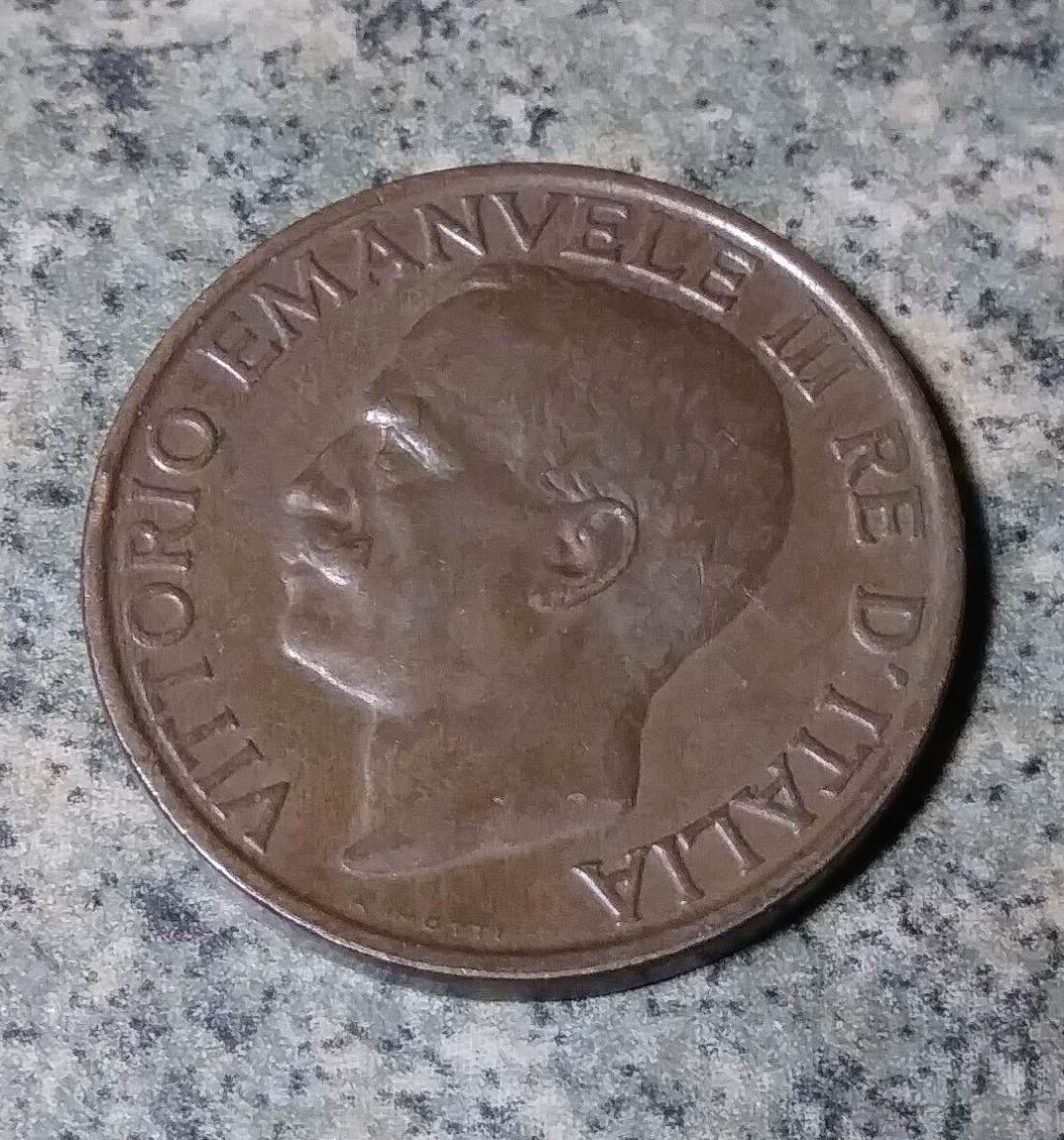 Italy, 1924,   10 Centseimi