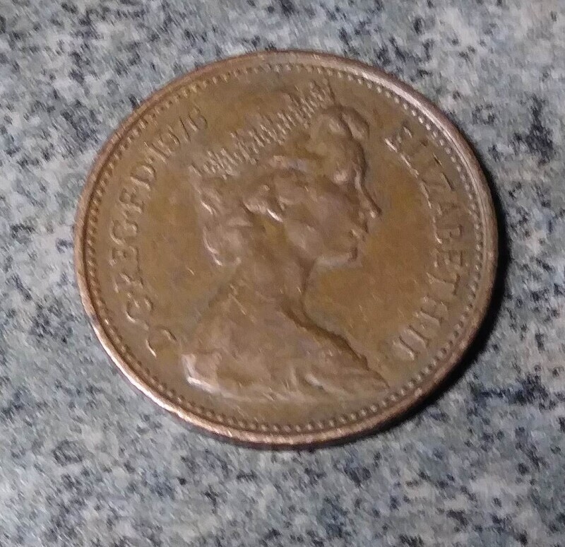 United Kingdom, 1976,   New Penny
