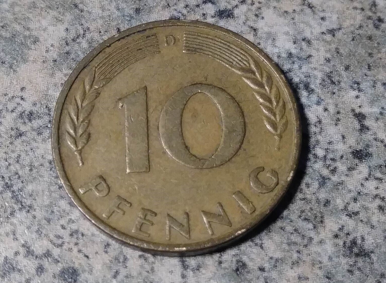 Germany, 1950-D,   10 Pfennig