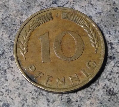 Germany, 1966-J, 10 Pfennig