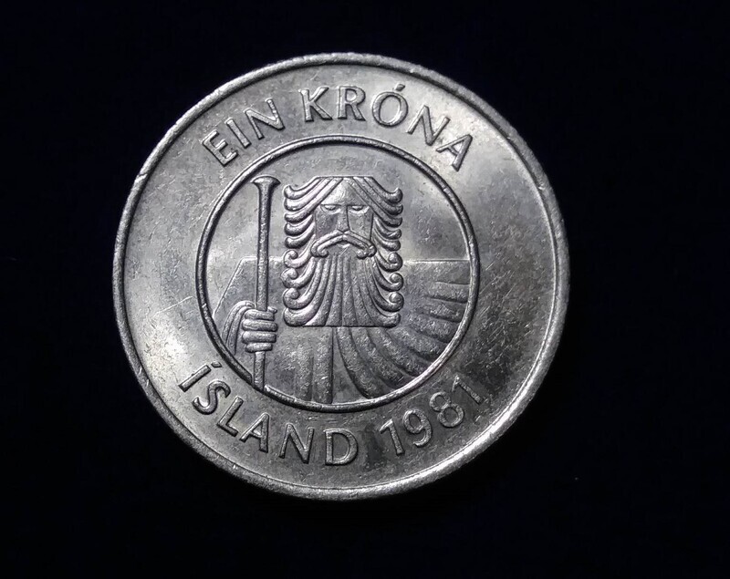 Iceland, 1981,  1 Kronur