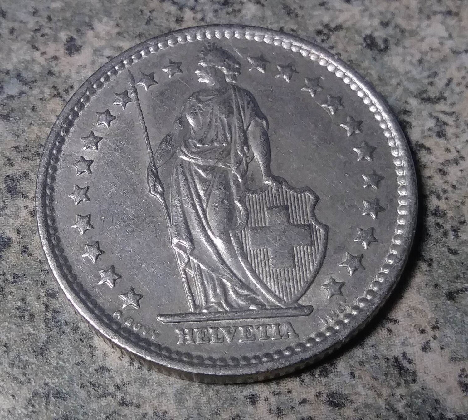 Switzerland, 1969-B, 2 Francs