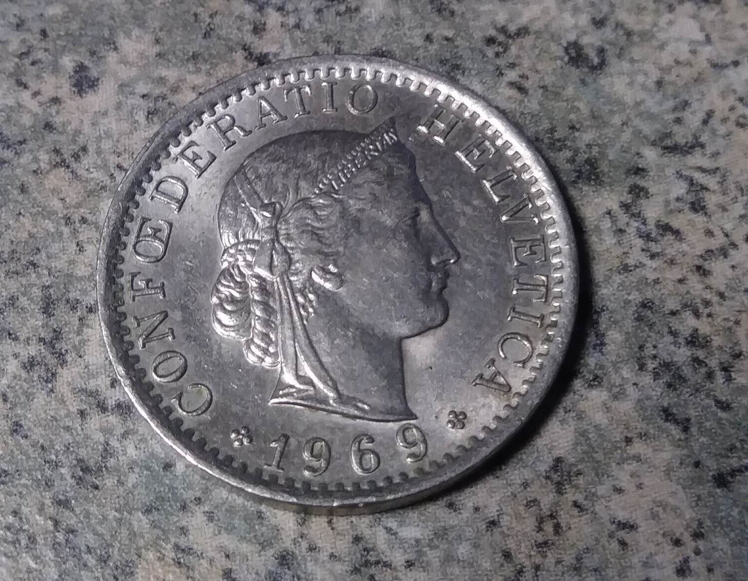Switzerland, 1969-B, 20 Rappen