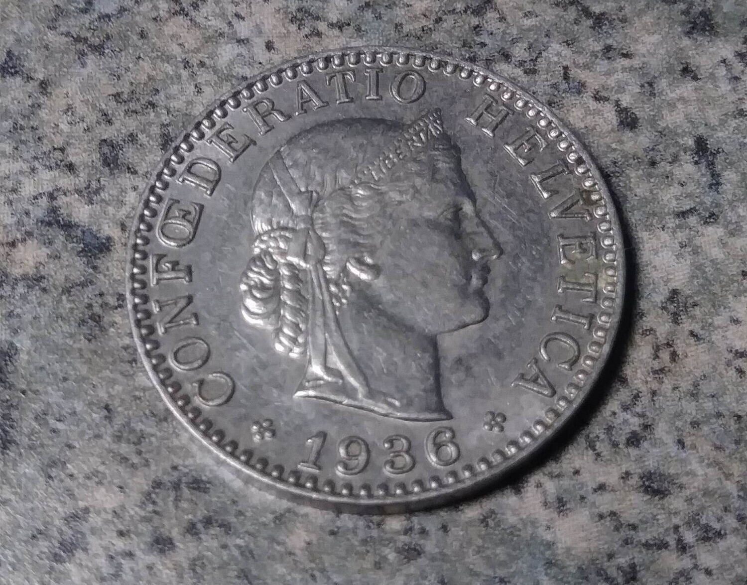 Switzerland,  1936-B, 20 Rappen