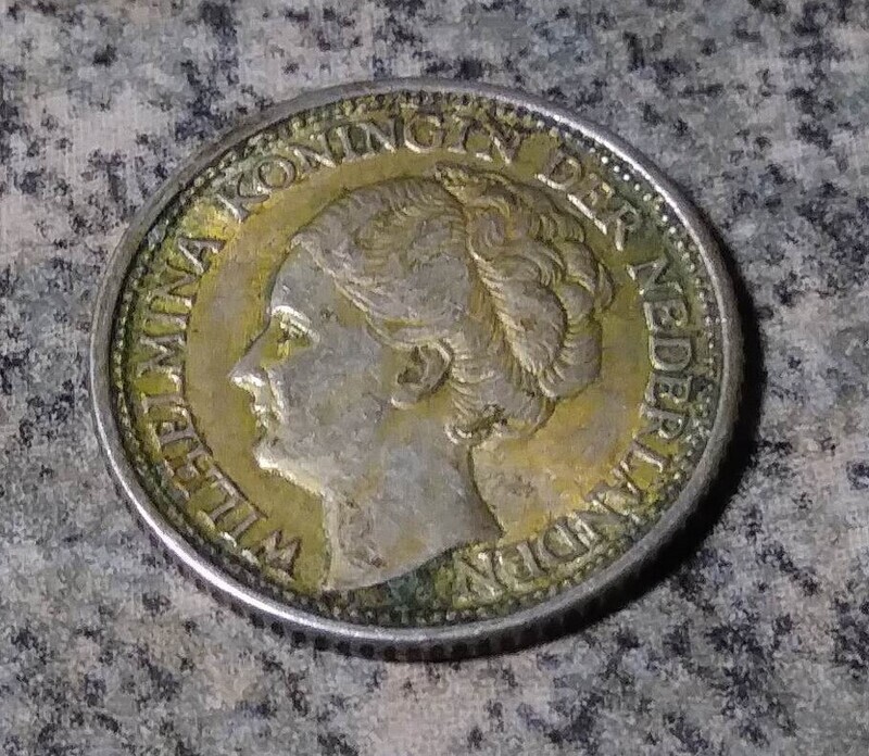 Curacao (Netherlands Antilles),  1944-D,  1/10 Gulden