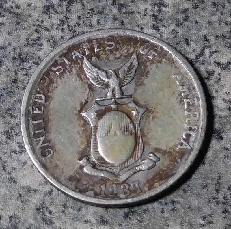 Philippines, 1937-M,  10 Centavos