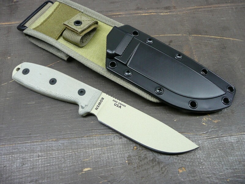 ESEE-4 Desert Tan w/MOLLE Jump Panel