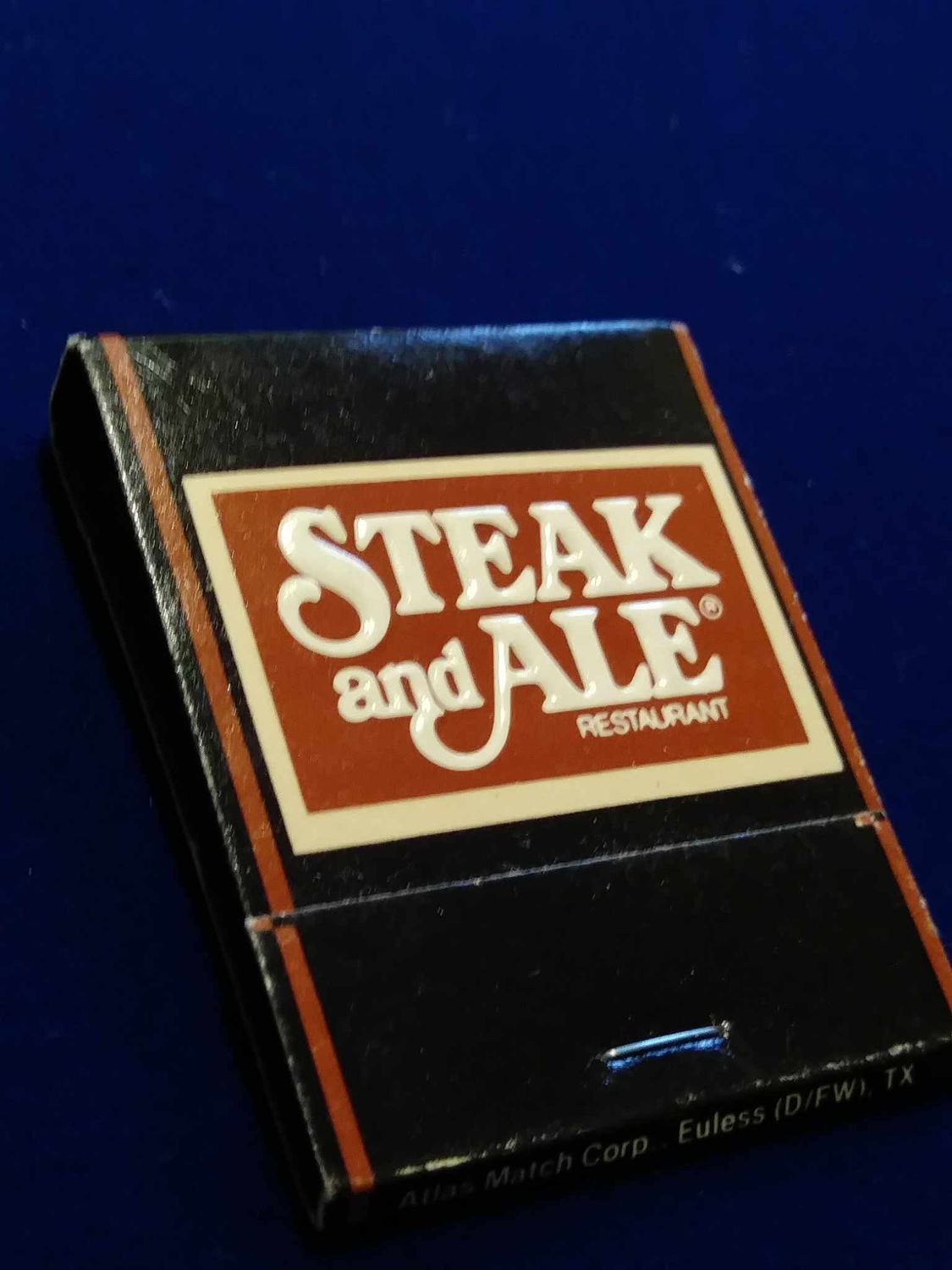 Steak & Ale, Vintage Matchbook