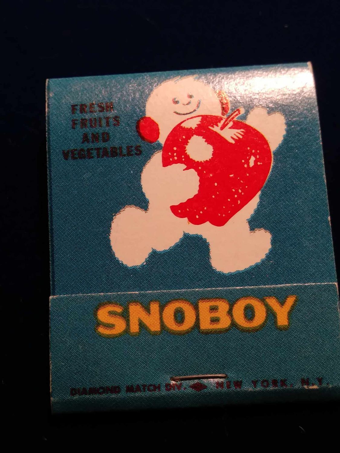 SNOBOY Canned Foods, Vintage Matchbook