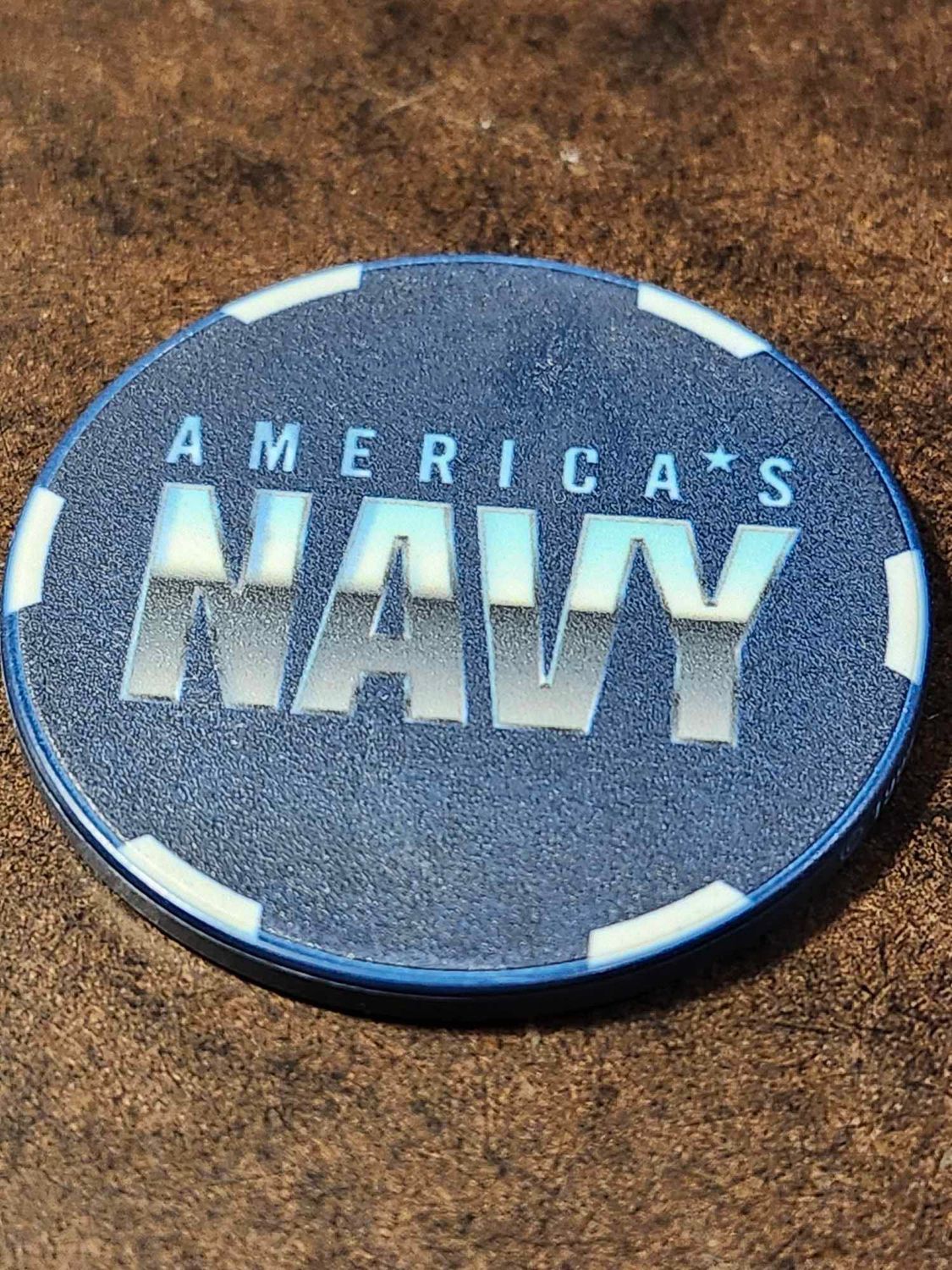 US Navy Poker Chip Challenge Coin