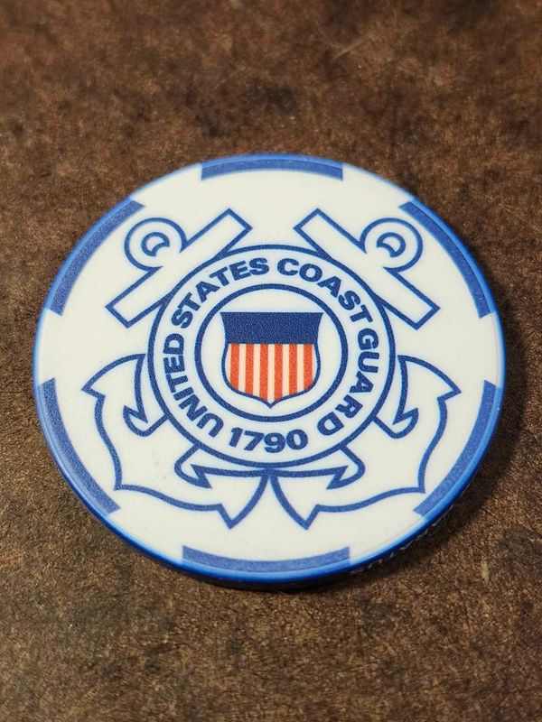 US Coast Guard Poker Chip Challenge Coin