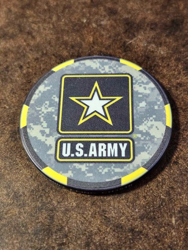 US Army Poker Chip Challenge Coin