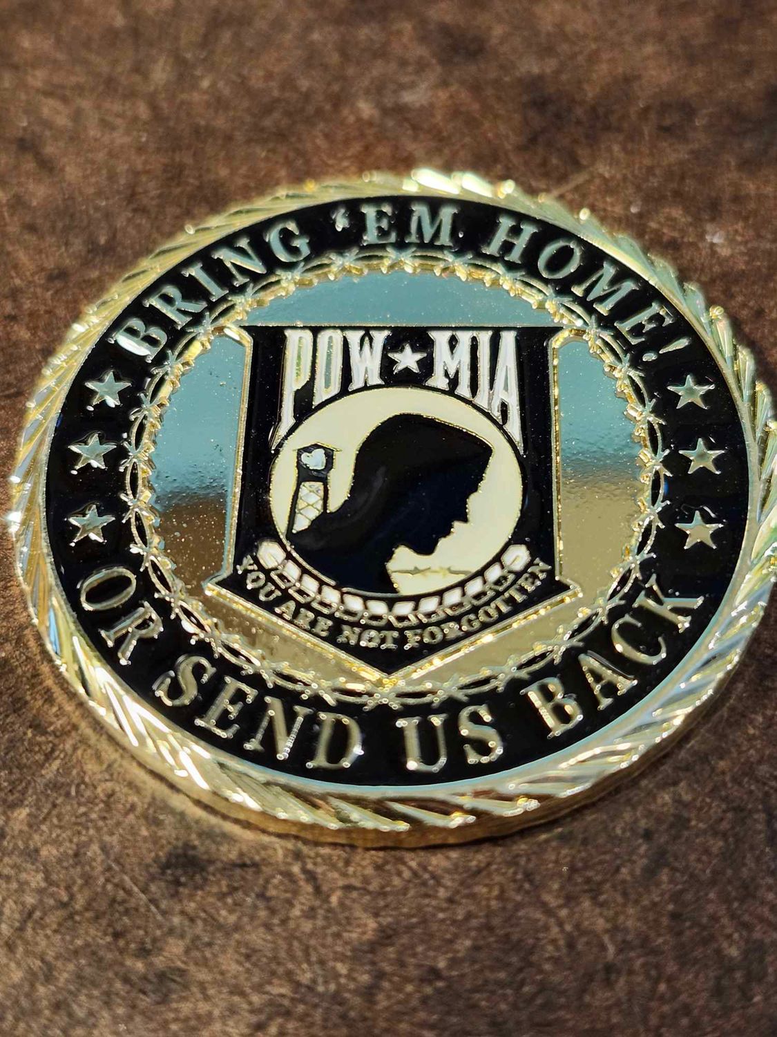 POW-MIA Vietnam Veteran Challenge Coin