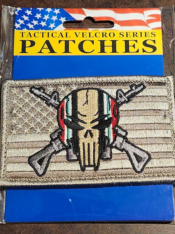 Enduring Freedom Punisher Flag Patch, Velcro backed