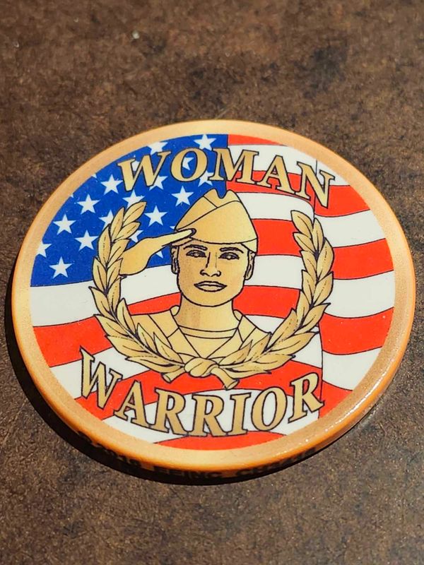 Woman Warrior Poker Chip Challenge Coin