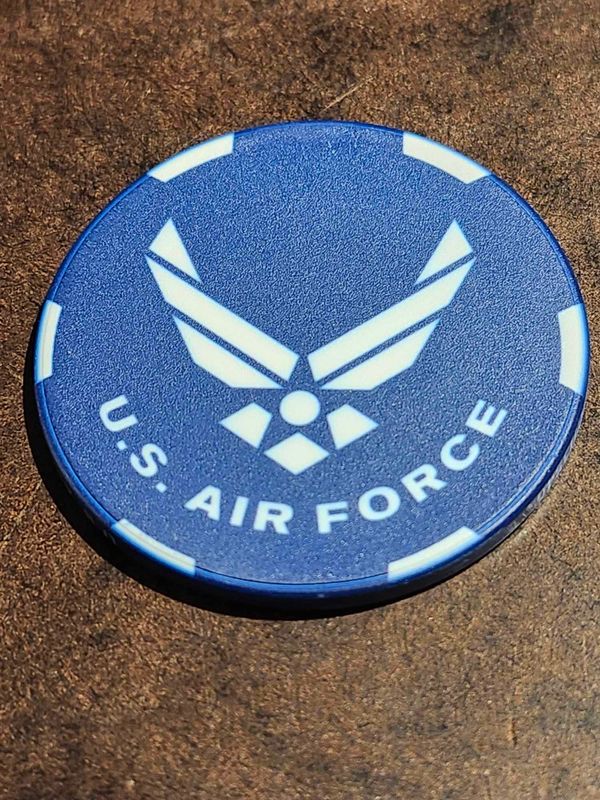 US Air Force Poker Chip Challenge Coin - F22 Raptor