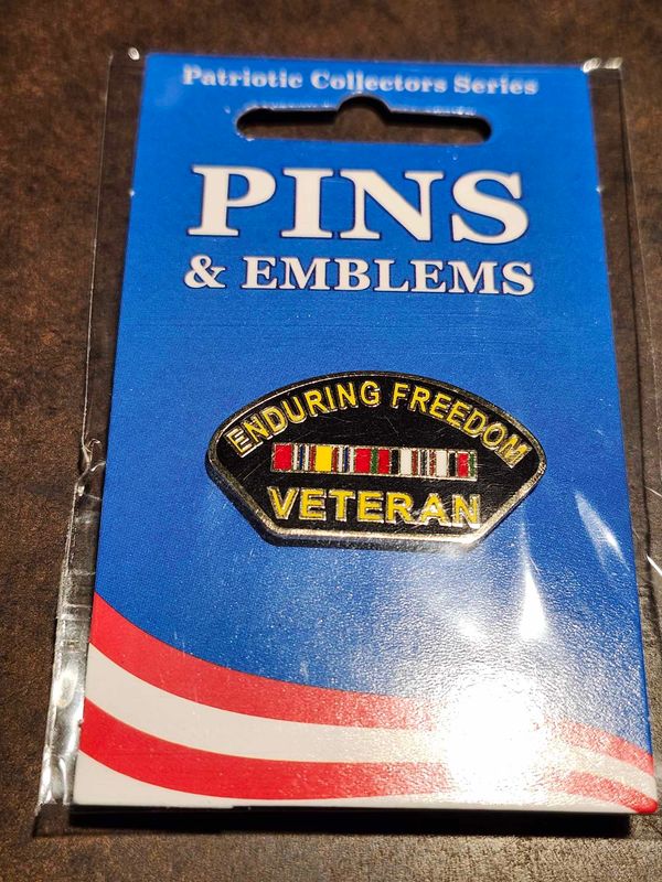 Enduring Freedom Veteran Lapel Pin