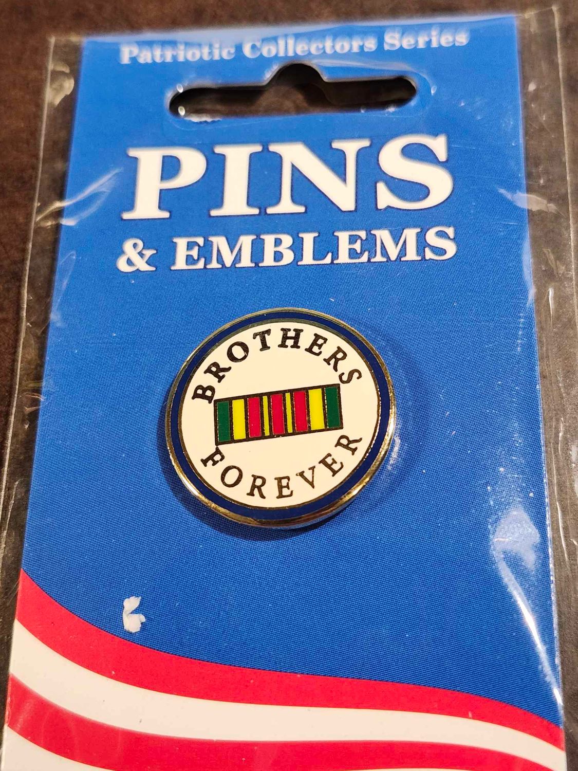 Vietnam Veteran "Brothers Forever" Lapel Pin