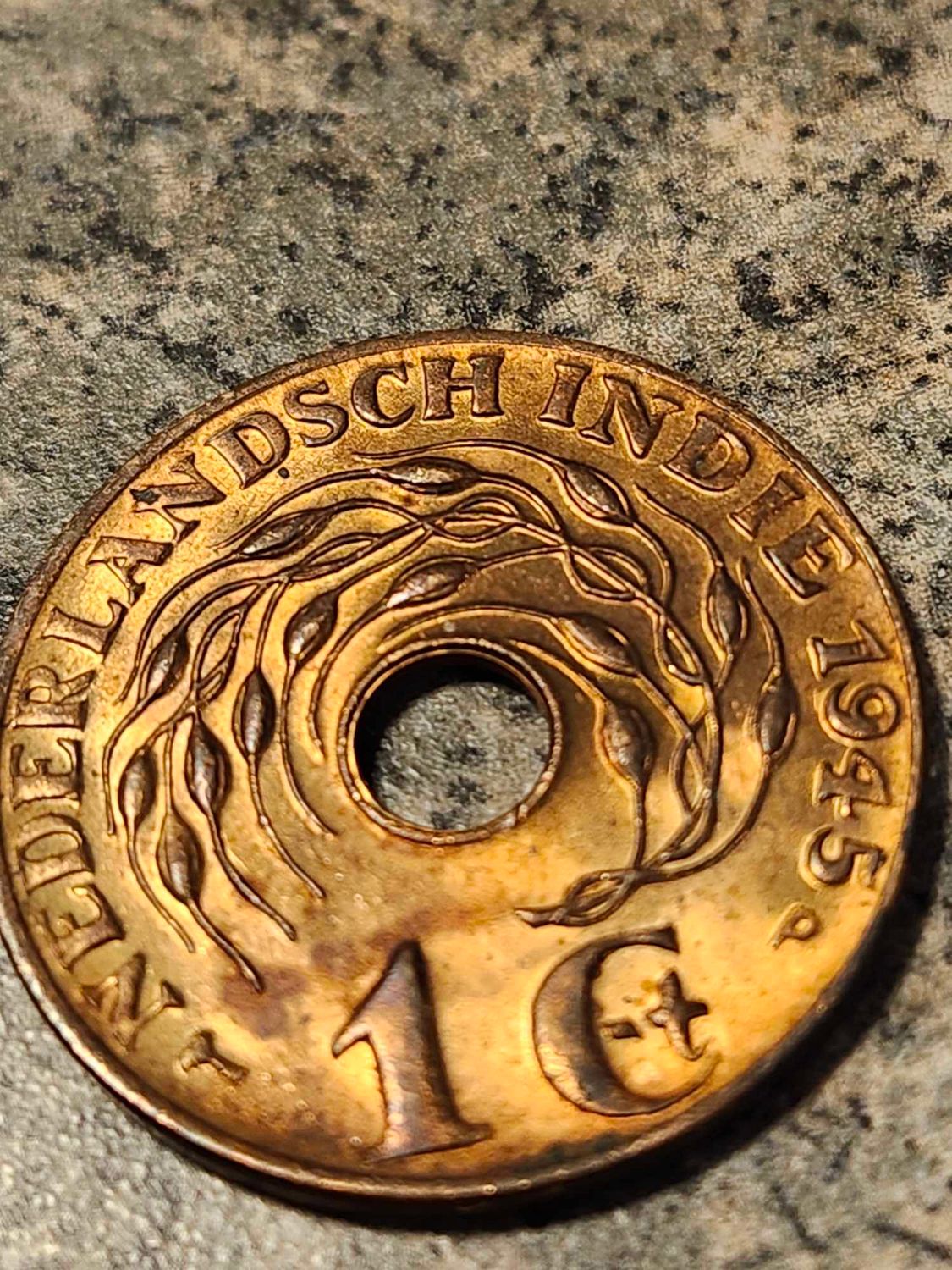 Dutch East Indies, 1945-P, 1 Cent