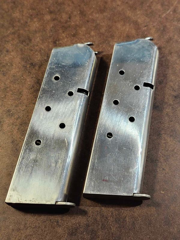 1911 Magazines, Stainless, .45ACP, 7-rd 2-PACK