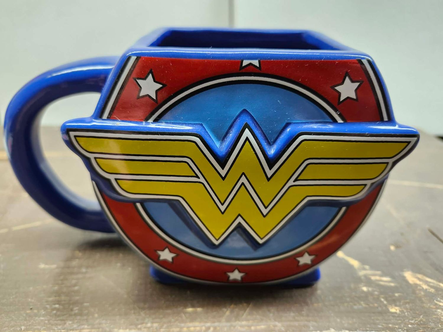 Wonder Woman Superhero 20oz Ceramic Mug Blue DC Comics (s16)