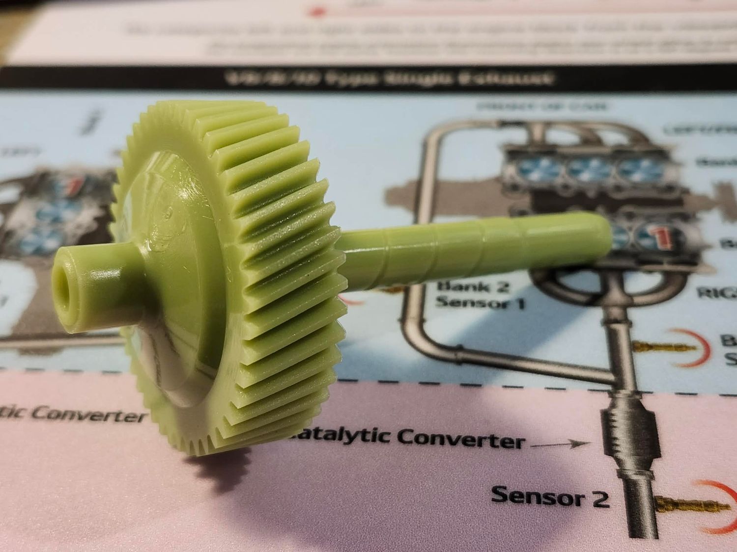 GM Automatic Transmission Speedometer Driven Gear, 45-Tooth, Green