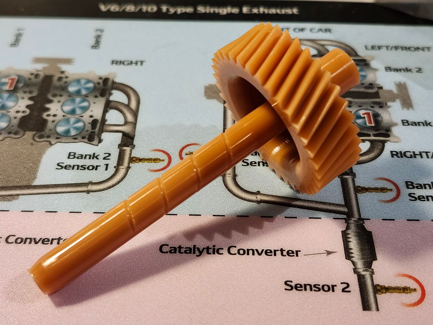 GM Automatic Transmission Speedometer Driven Gear, 36-Tooth, Orange