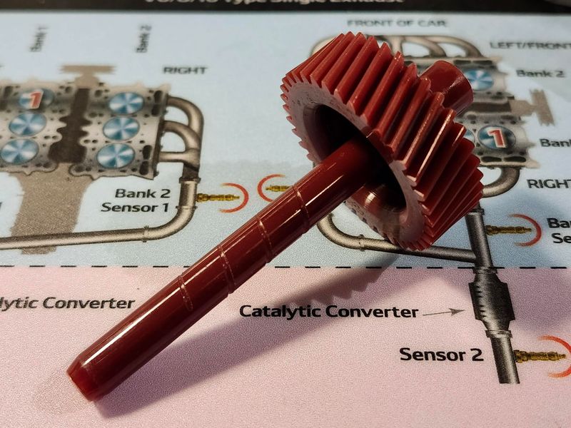 GM Automatic Transmission Speedometer Driven Gear, 37-Tooth, Red