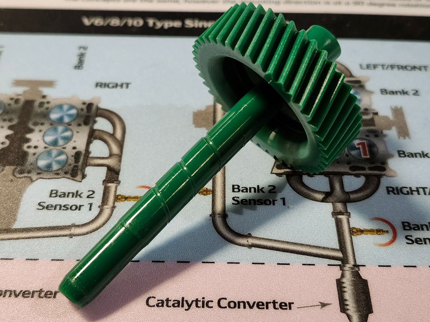 GM Automatic Transmission Speedometer Driven Gear, 42-Tooth, Green