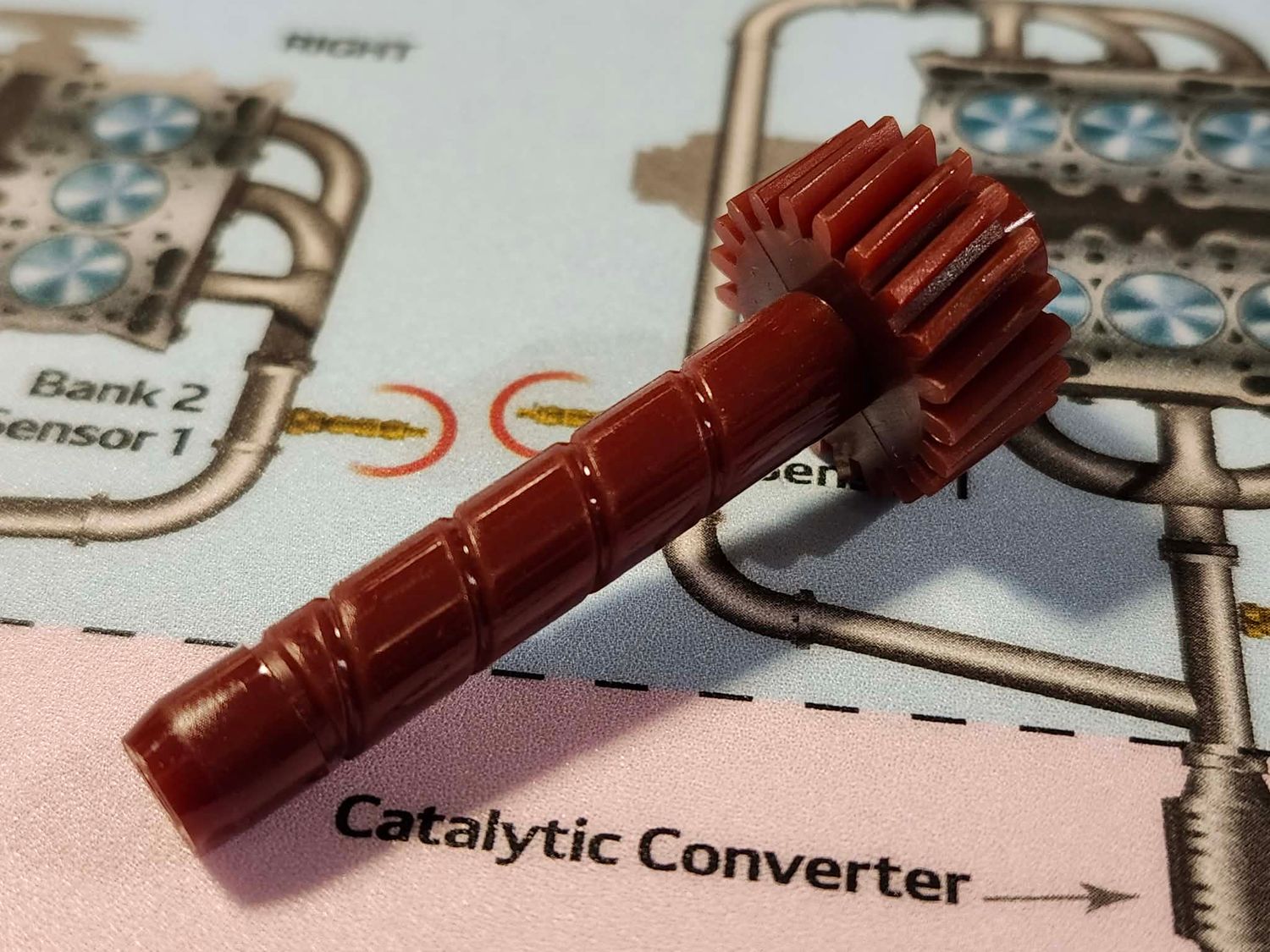 GM Automatic Transmission Speedometer Driven Gear, 21-Tooth, Red