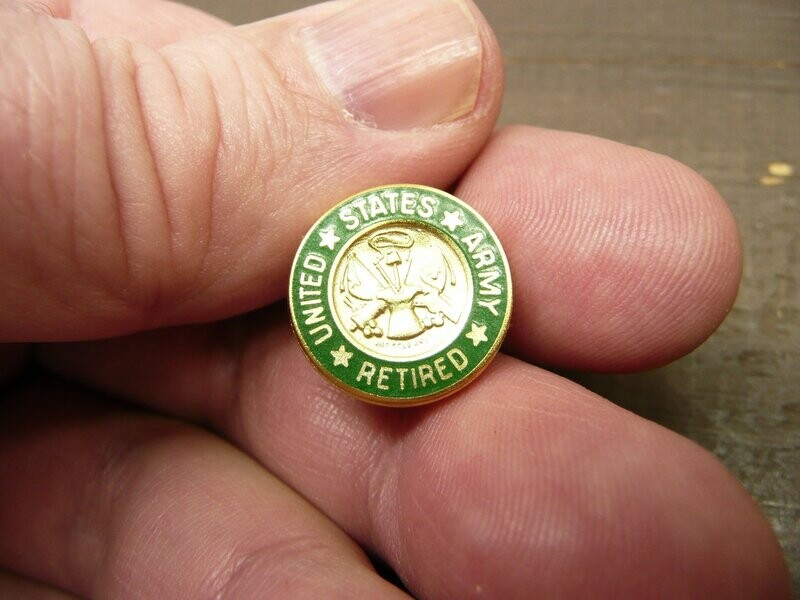 US Army Retired Lapel Pin