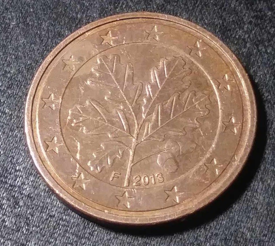 Germany, 2013-F, 5 Cents, Euro