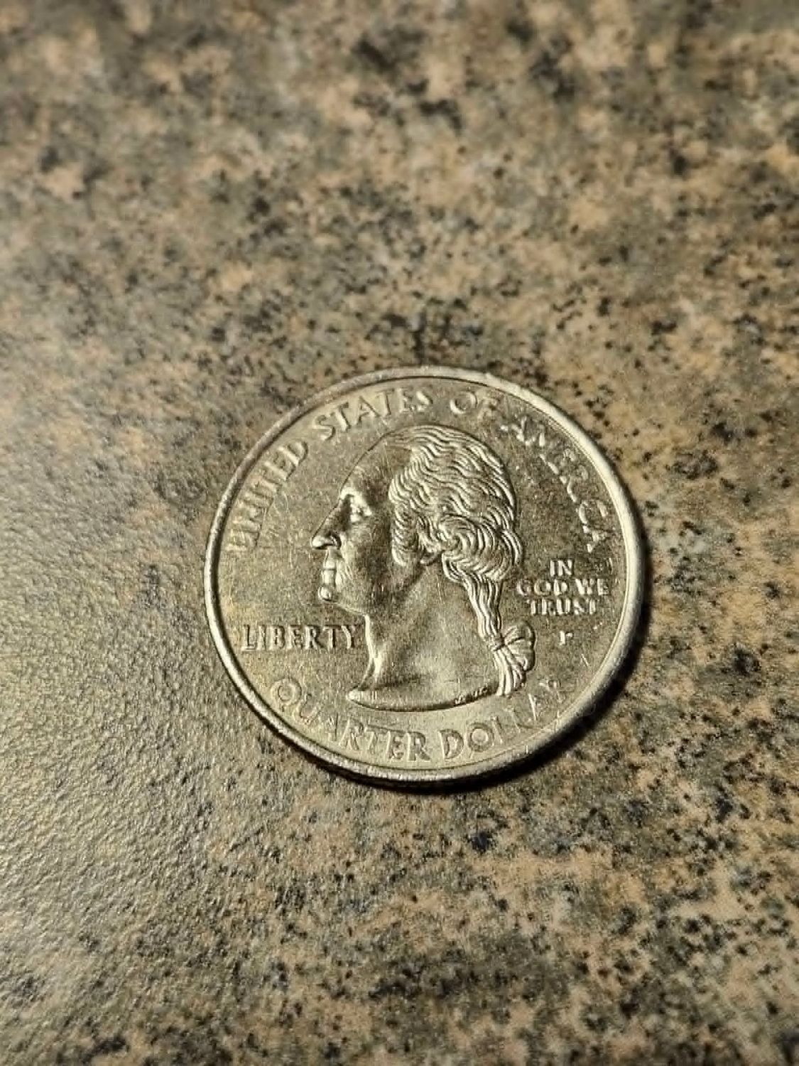 US 2001-P Statehood Quarter, Kentucky, Missing Clad Layer Error