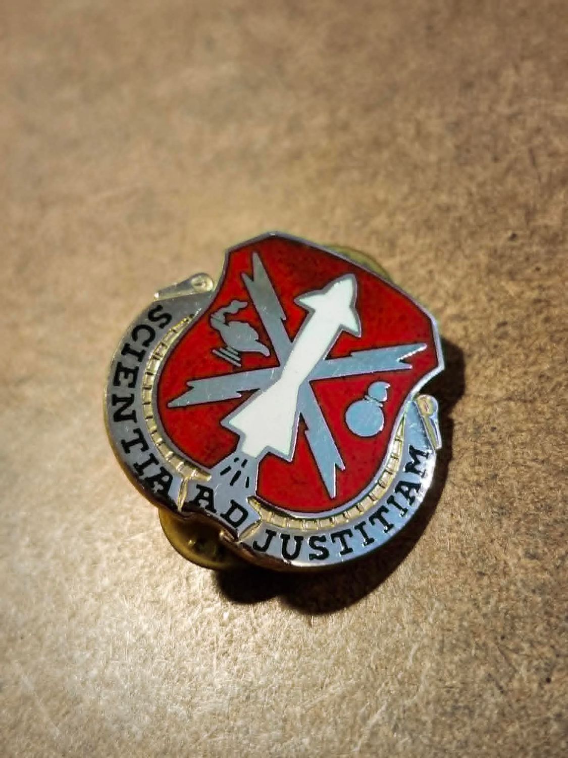 US Army Army Missile & Munitions Center & School Unit Insignia Pin