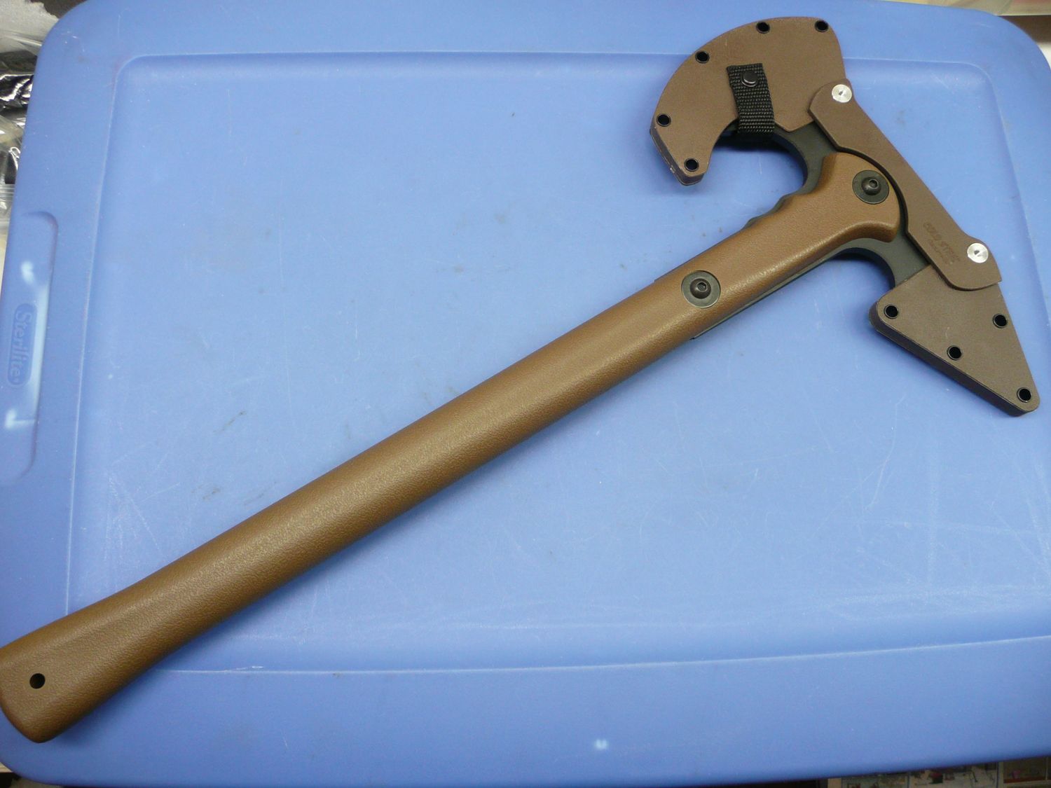 Cold Steel Trench Hawk, FDE, Carbon Steel w/sheath