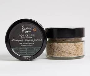 Fior di sale aromatizzato all'origano presidio Slow Food 120g.