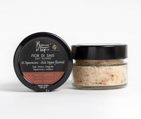 Fior di sale aromatizzato al peperoncino presidio Slow Food 120g.