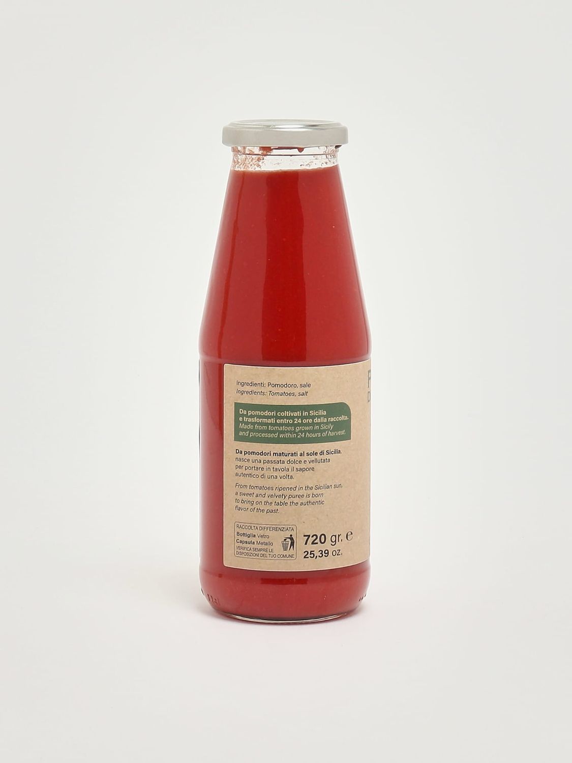 Passata di pomodoro SICCAGNO di Valledolmo 550gr.