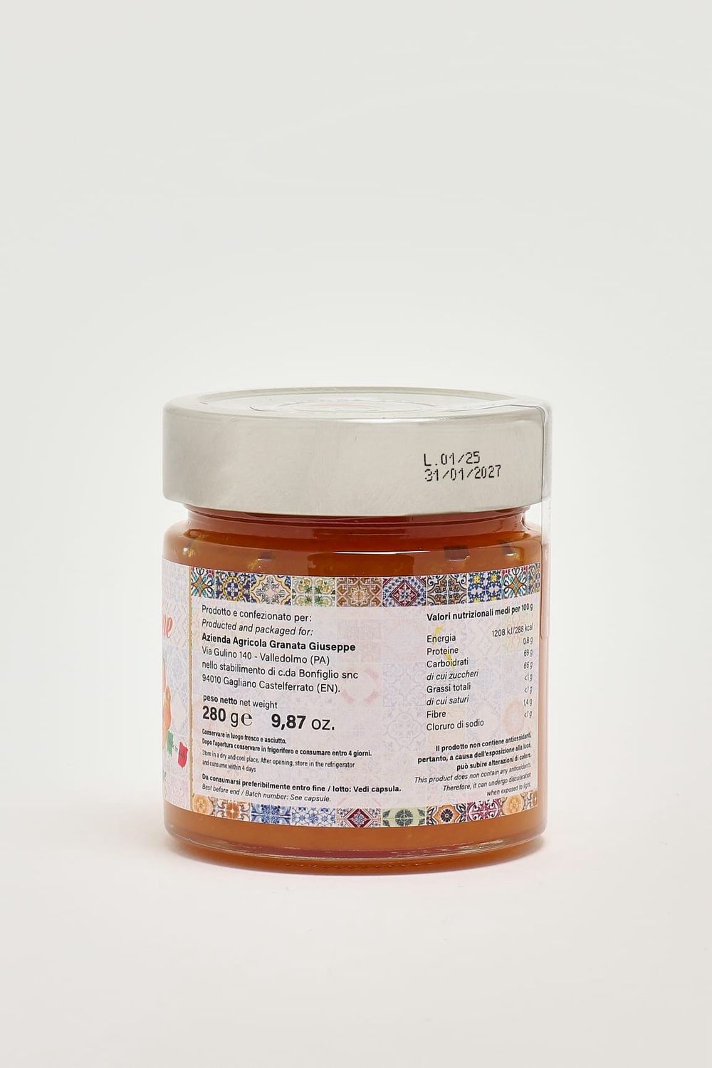 Marmellata di Clementine Valledolmo