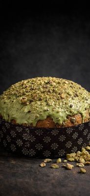 Colomba al PISTACCHIO con cremama da spalmare al pistacchio