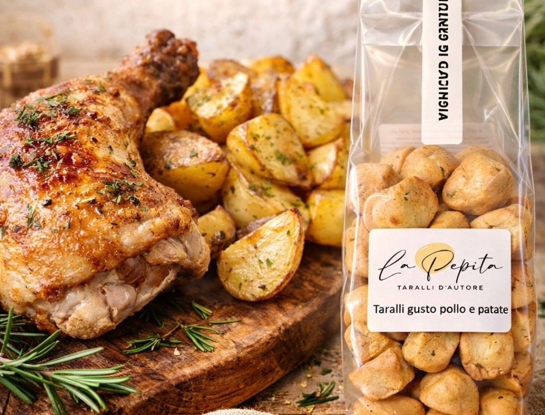Taralli al pollo e patate