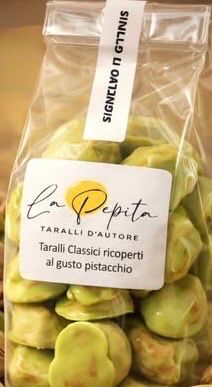 Taralli ricoperti al pistacchio