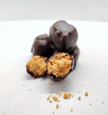 Taralli ricoperti al cioccolato fondente