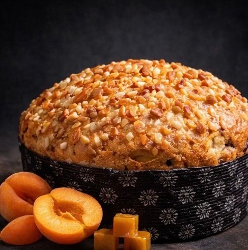 Colomba albicocca e caramello